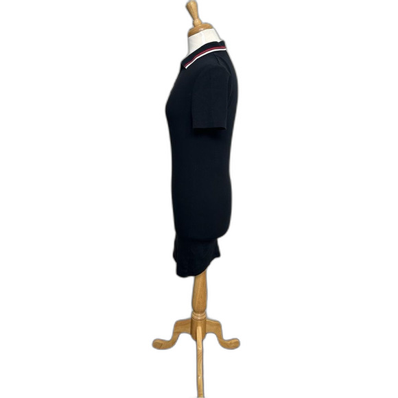 Y2K Urban Outfitters Navy Polo Bodycon Dress w/ Halfzip Collar - Women Size L - Picture 2 of 5